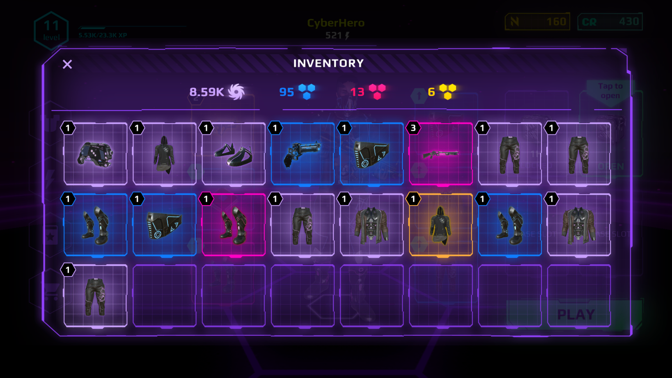 Inventory Screen